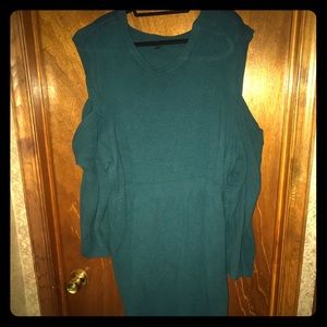 Torrid Teal Cold Shoulder Sweater Dress!